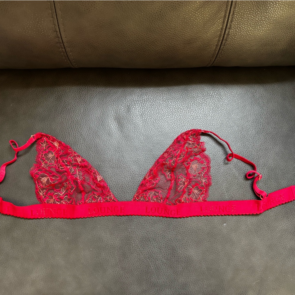 Lounge Embroidered Triangle Bra